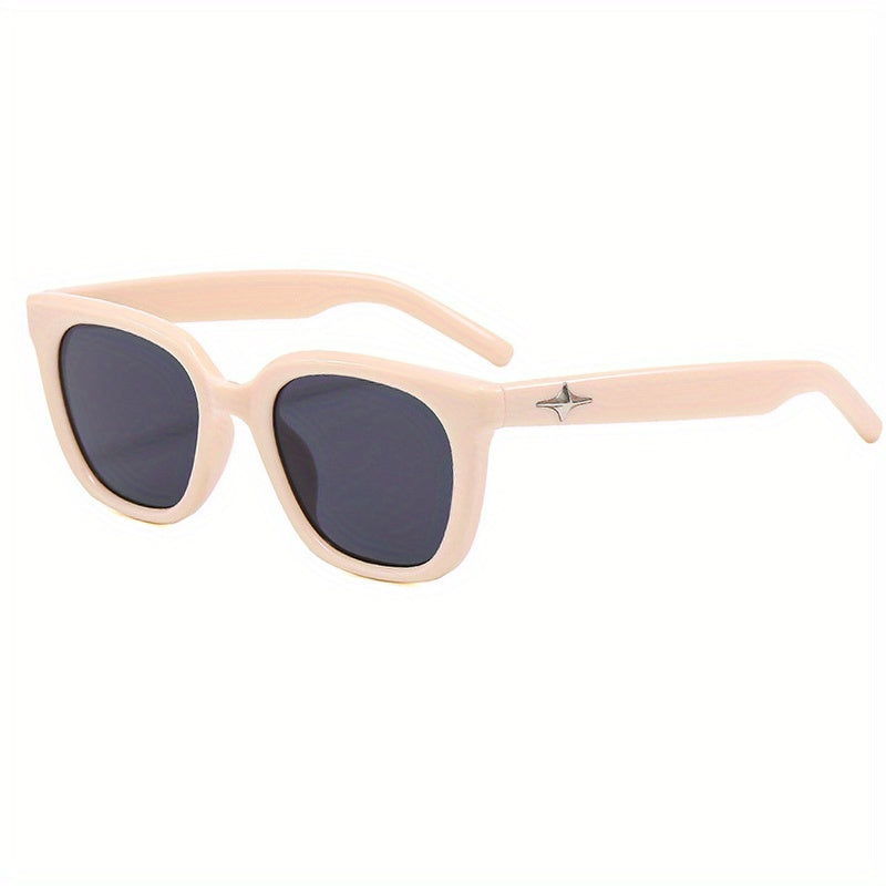 Y2K Square Sunglasses Punk Star Charm Anti Glare Glasses UV400