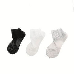Floral Lace Mesh Socks Women's Stockings