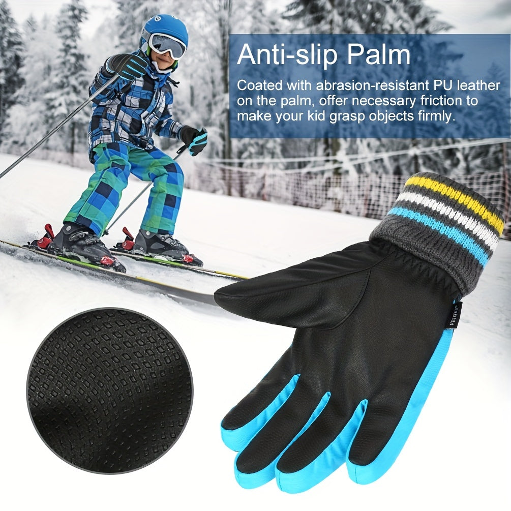 Thickened Skiing Gloves Warm Winter Outdoor Sports Gloves Non slip Skating Glove