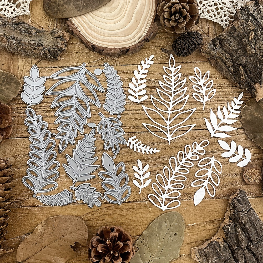 Green Leaves Branch Metal Cutting Dies DIY Scrapbooking Cards
