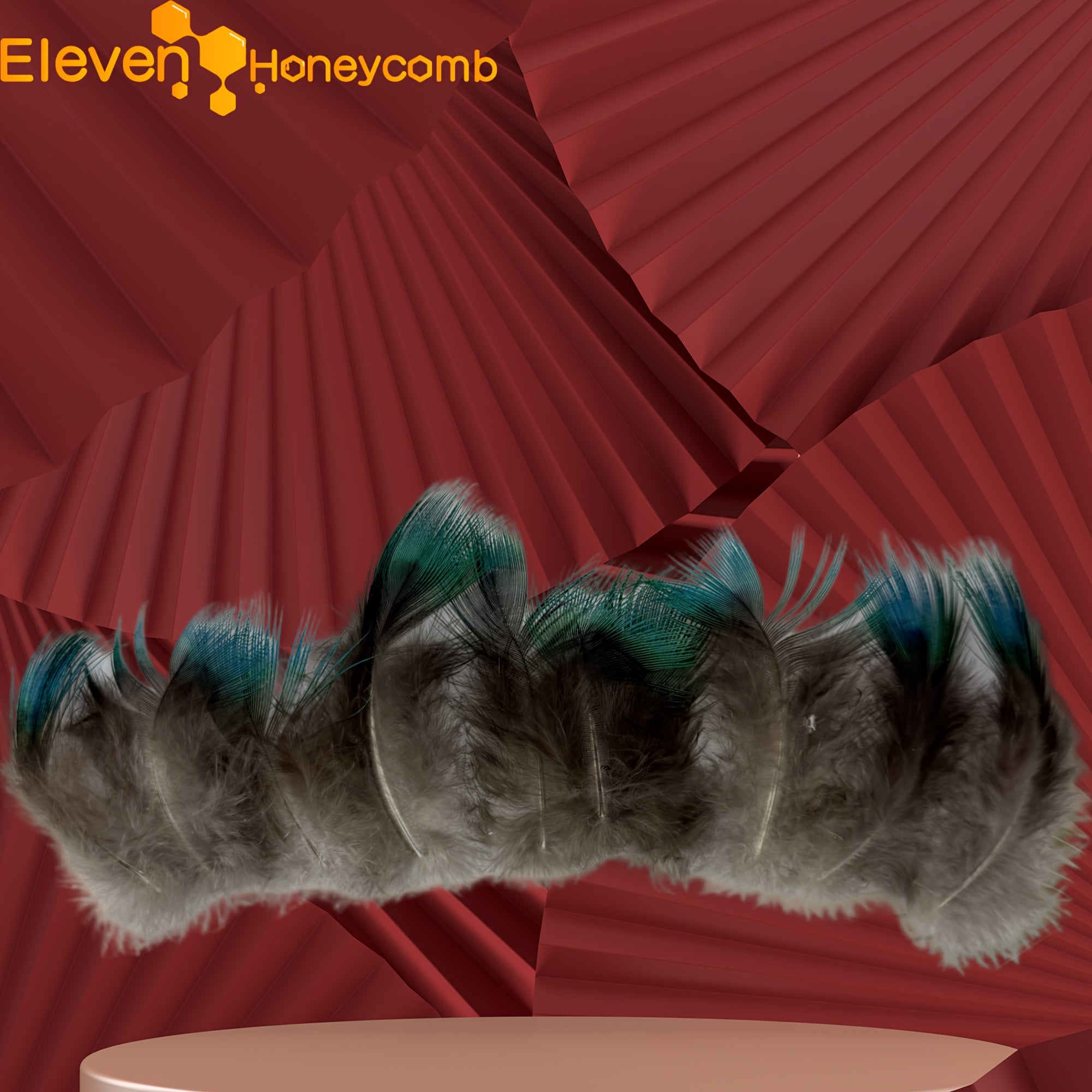 10pcs Bohemian Style Artificial Peacock Feathers for Wedding Decor DIY Projects