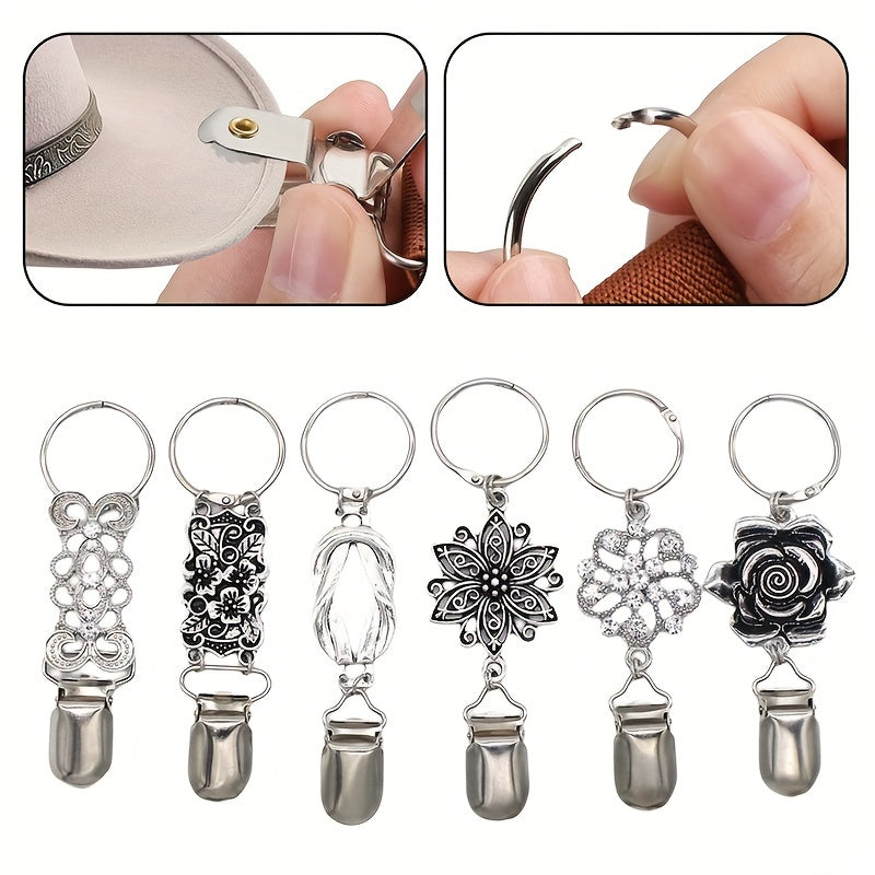 Vintage Metal Hat Clip For Travel Handbag Backpack Luggage