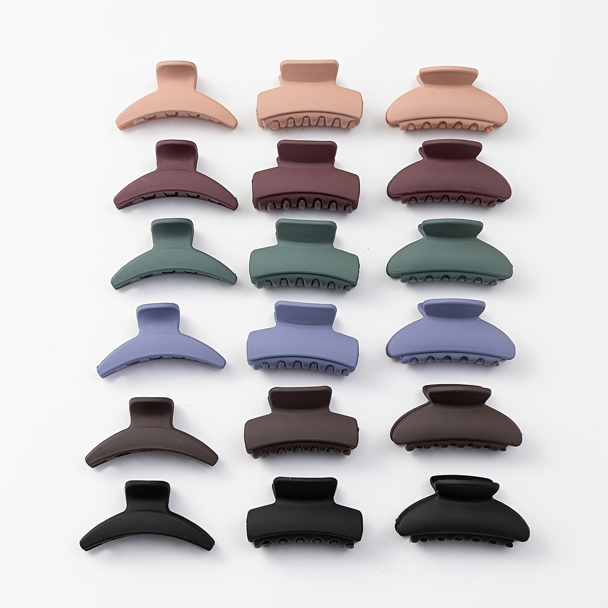 18pcs Large Hair Claw Clips Strong Hold Barrette Clamps Hair Styling Accessories