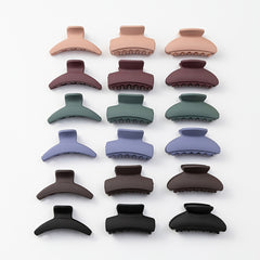 18pcs Large Hair Claw Clips Strong Hold Barrette Clamps Hair Styling Accessories