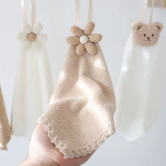 Creative Hanging Hand Towel Absorbent Deodorant Quick Drying Square Towel