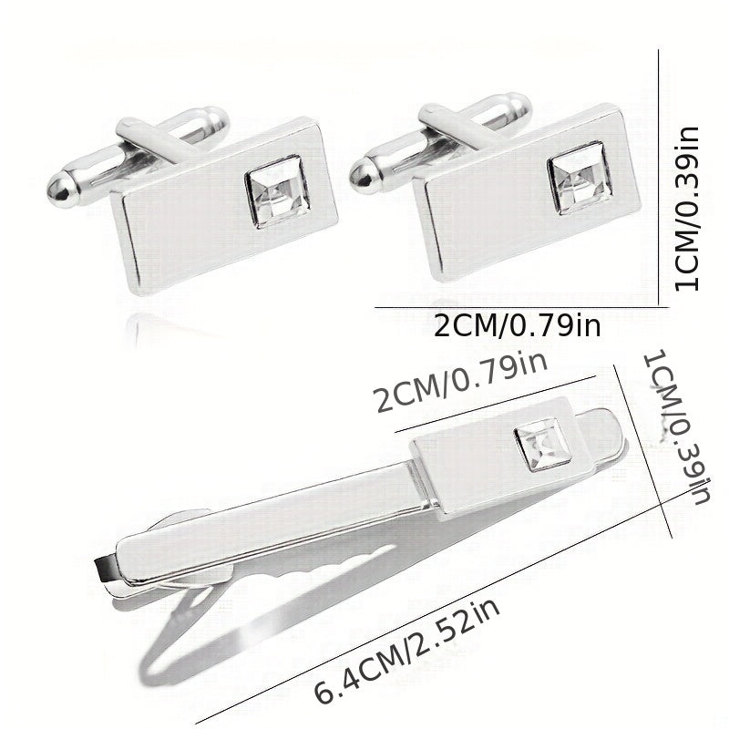 CZ Cufflinks Shirt Cufflinks Wedding Suit Accessories