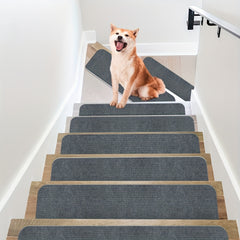 15pcs Non Slip Carpet Stair Treads for Wood Steps