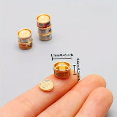 3pcs Dog and Cat Food Cans 1:12 Dollhouse Mini Pet Scene Model