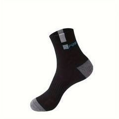 10 Pairs Men's Moisture-Wicking Short Sports Crew Socks