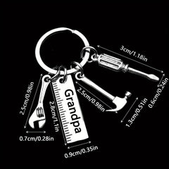 Stainless Steel Tool Keychain Hammer Wrench Screwdriver