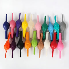 100 Multicolor Needle Tail Gas Ball Rainbow Link Balloon