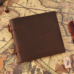 Handcrafted Cowhide Notebook Leather Tied Rope Notepad