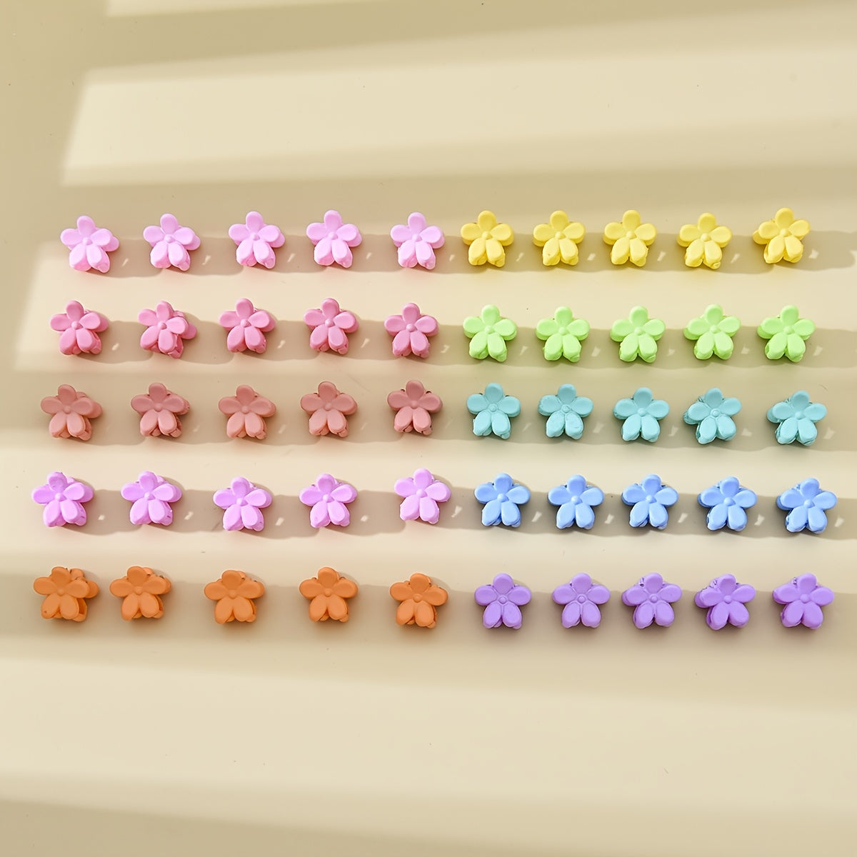 50pcs Mini Hair Claw Plastic Braid Hair Clip Ponytail Holder Women Accessories