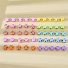 50pcs Mini Hair Claw Plastic Braid Hair Clip Ponytail Holder Women Accessories