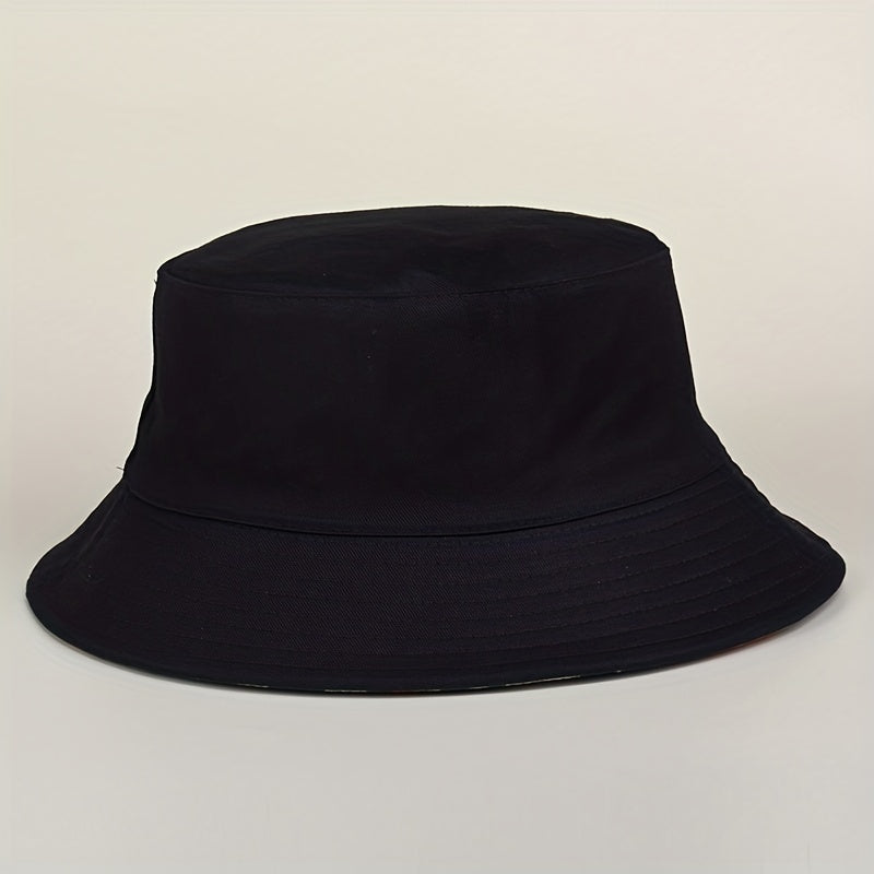 Boho Print Reversible Bucket Hat Vintage Stitching Lightweight Basin Hats