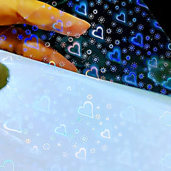 Holographic Laser Transparent Stickers A4 Vinyl Self Adhesive Waterproof Film