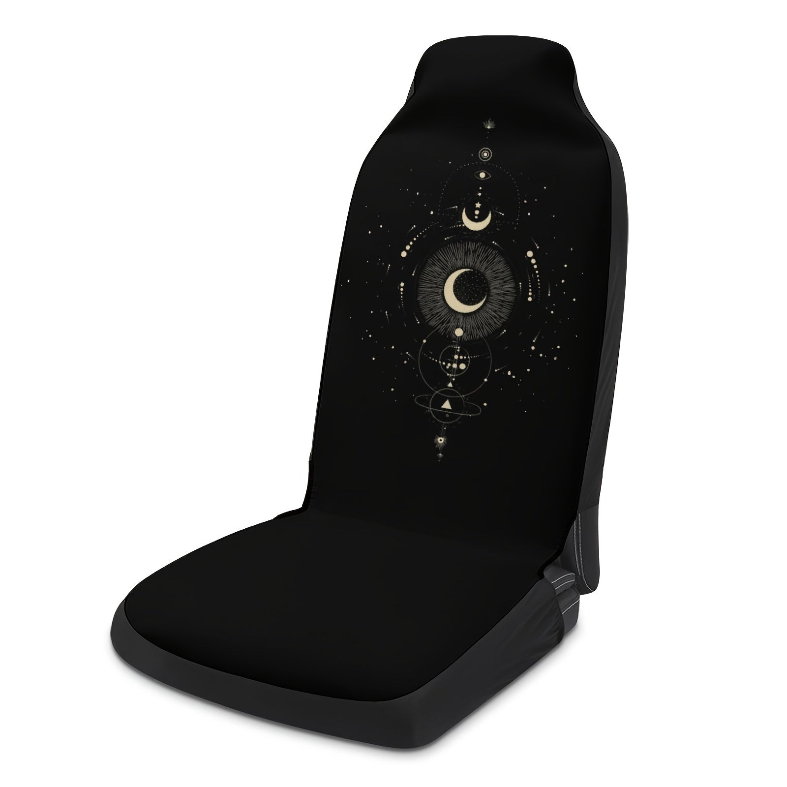 Printed Moon Universal Car Seat Cover