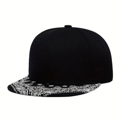 Paisley Print Baseball Cap Hip Hop Block Snapback Hats