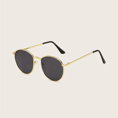 Round Frame Sunglasses Vintage Cat Eye Glasses UV400