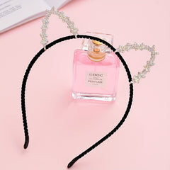 Rhinestone Cat Ears Headband Hair Accessory