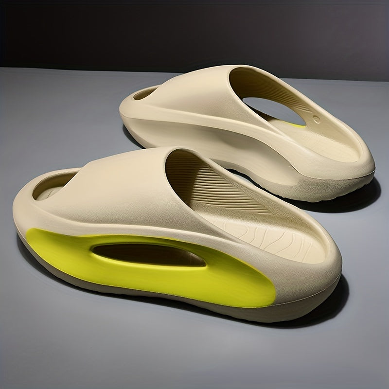 Men's Non Slip Platform Slides Soft Sole Cloud Slides Indoor Outdoor