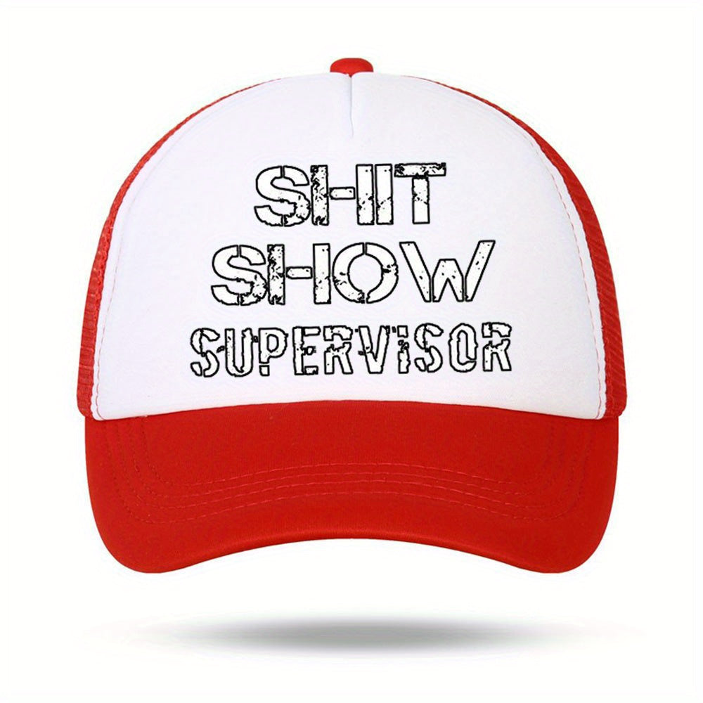 Interesting Words Print Men's Mesh Sun Hat