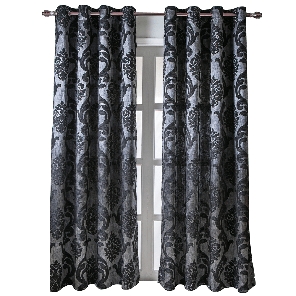 Retro Jacquard Blackout Curtains Set