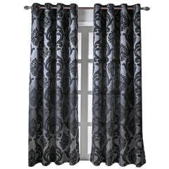 Retro Jacquard Blackout Curtains Set