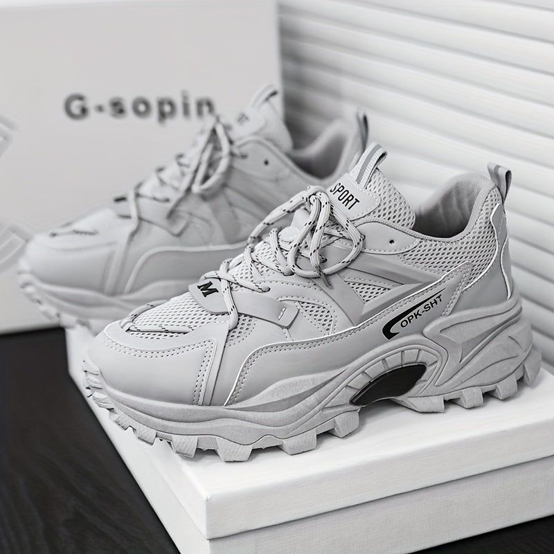 Men's Chunky Mesh Sneakers Casual Outdoor Walking Shoes