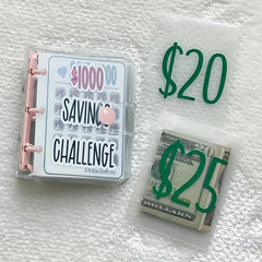 Savings Challenge Binder Envelope Budget Mini Cash Envelopes