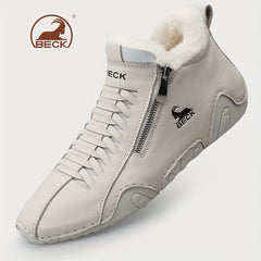 Men's Winter Zipper Ankle Boots Casual Walking Shoes