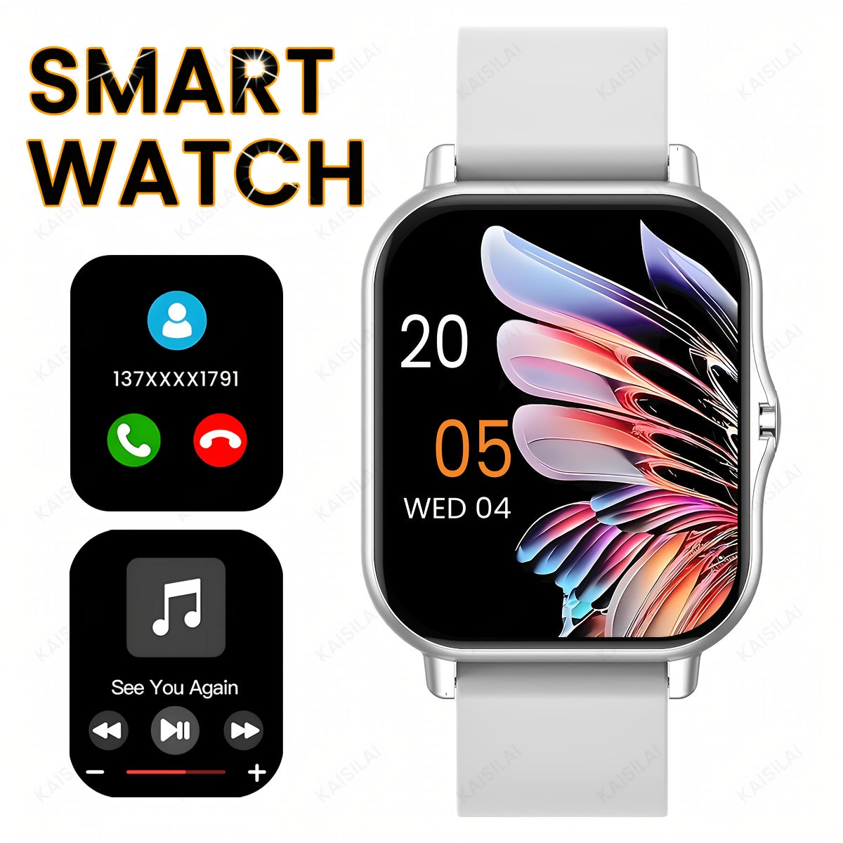 1.83" Full Screen Touch Smartwatch for Boys & Girls