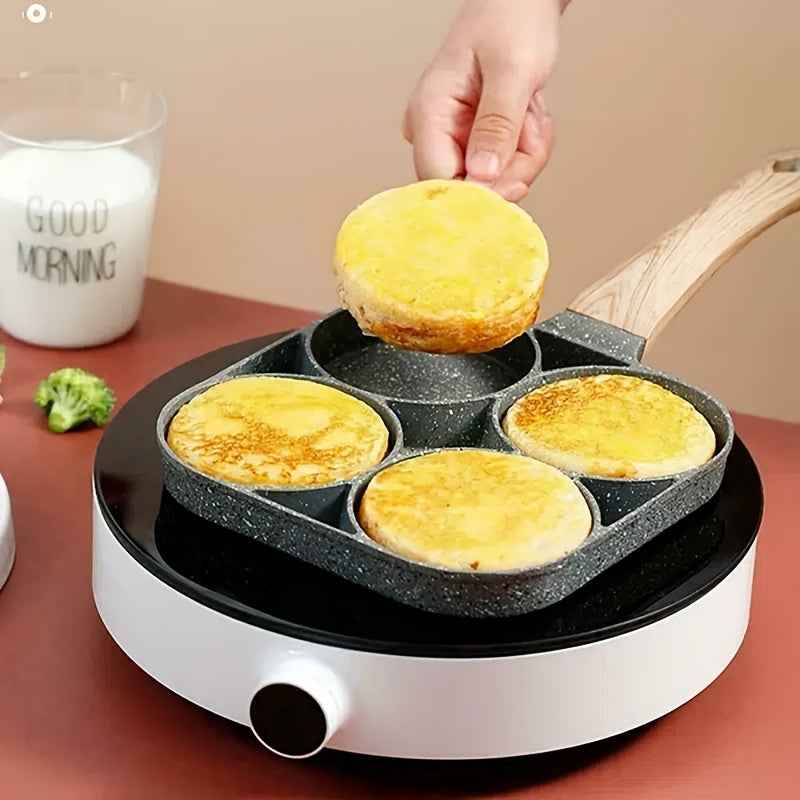 1pc Four hole Fried Egg Pot Non stick Fry Pan For Egg Burger Pan