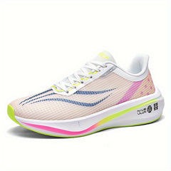 Women's Colorblock Casual Sneakers Lace Up Soft Sole Platform Running Shoes