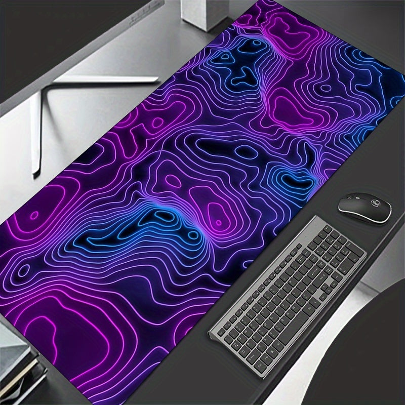 Line Art Game Large Mouse Pad HD Print Office Computer Table Mat