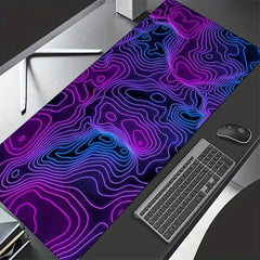 Line Art Game Large Mouse Pad HD Print Office Computer Table Mat