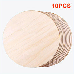 12 Packs Wood Circles for Crafts 30 48 cm Unfinished Wooden Cutouts for Crafts