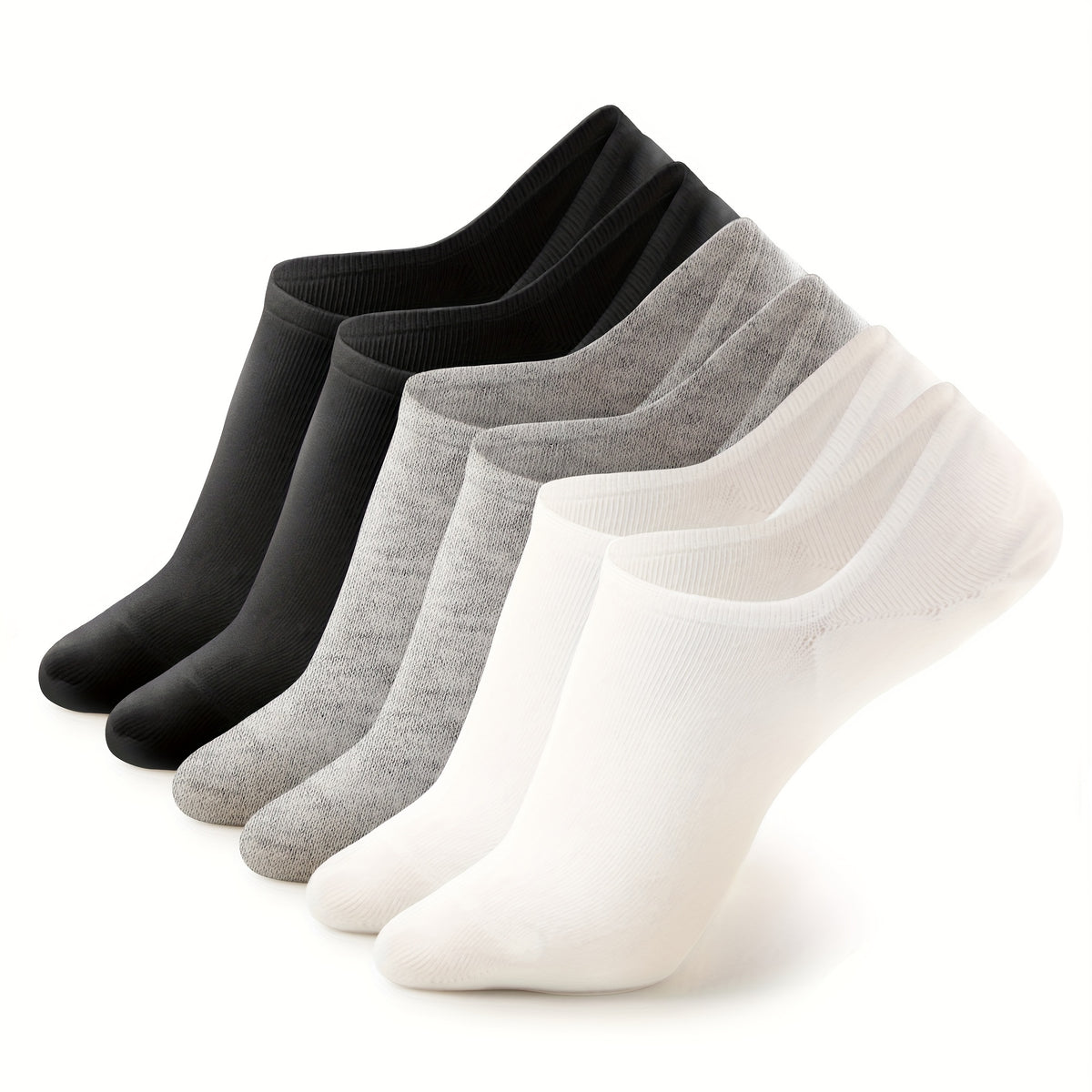 6 Pairs Solid Low Cut Ankle Socks Women's Stockings