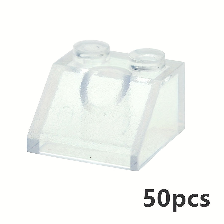 50pcs 2x2 Slope Brick Building Blocks Educational Assembly Toy 3039 Compatible