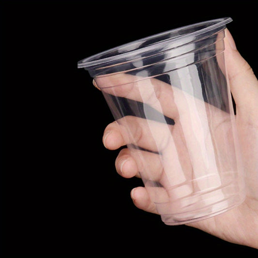 50pcs BPA-Free Clear Plastic Cups For Beverages, 16 oz Disposable