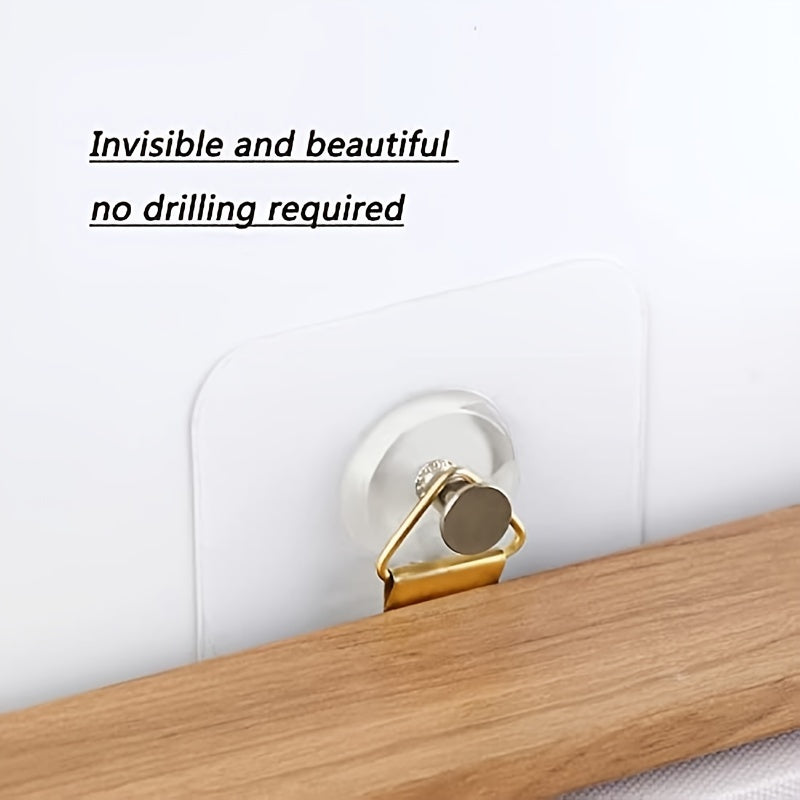 10PCS Adhesive Wall Hooks 13lb Wall Hangers, Self Adhesive Thumb Hook