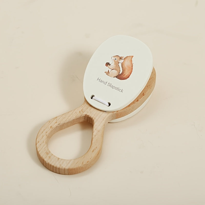Wooden Squirrel Grip Toy for Young Kids
