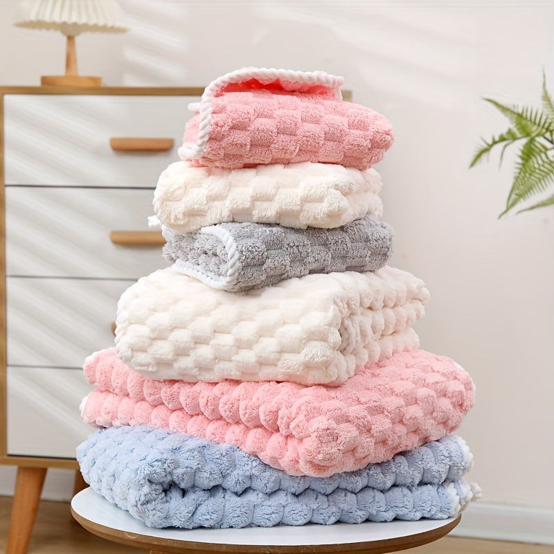 2pcs Soft Towel Set Strong Absorbent Bathroom Towels 1 Bath & 1 Hand Towel