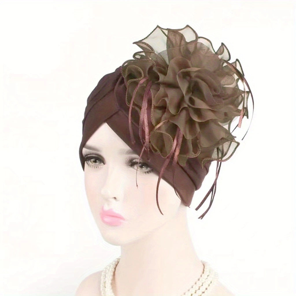 Mesh Lace Turban Cap Beanie Chemotherapy Hat