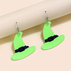 Retro Halloween Jewelry Luminous Dangle Earrings