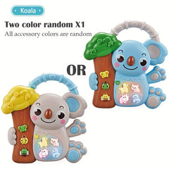 Cartoon Animal Electronic Keyboard Multifunctional Lighting Finger Keyboard Toy