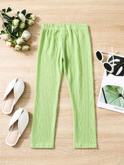 Girls' Cable Knit Ankle Pants Leggings