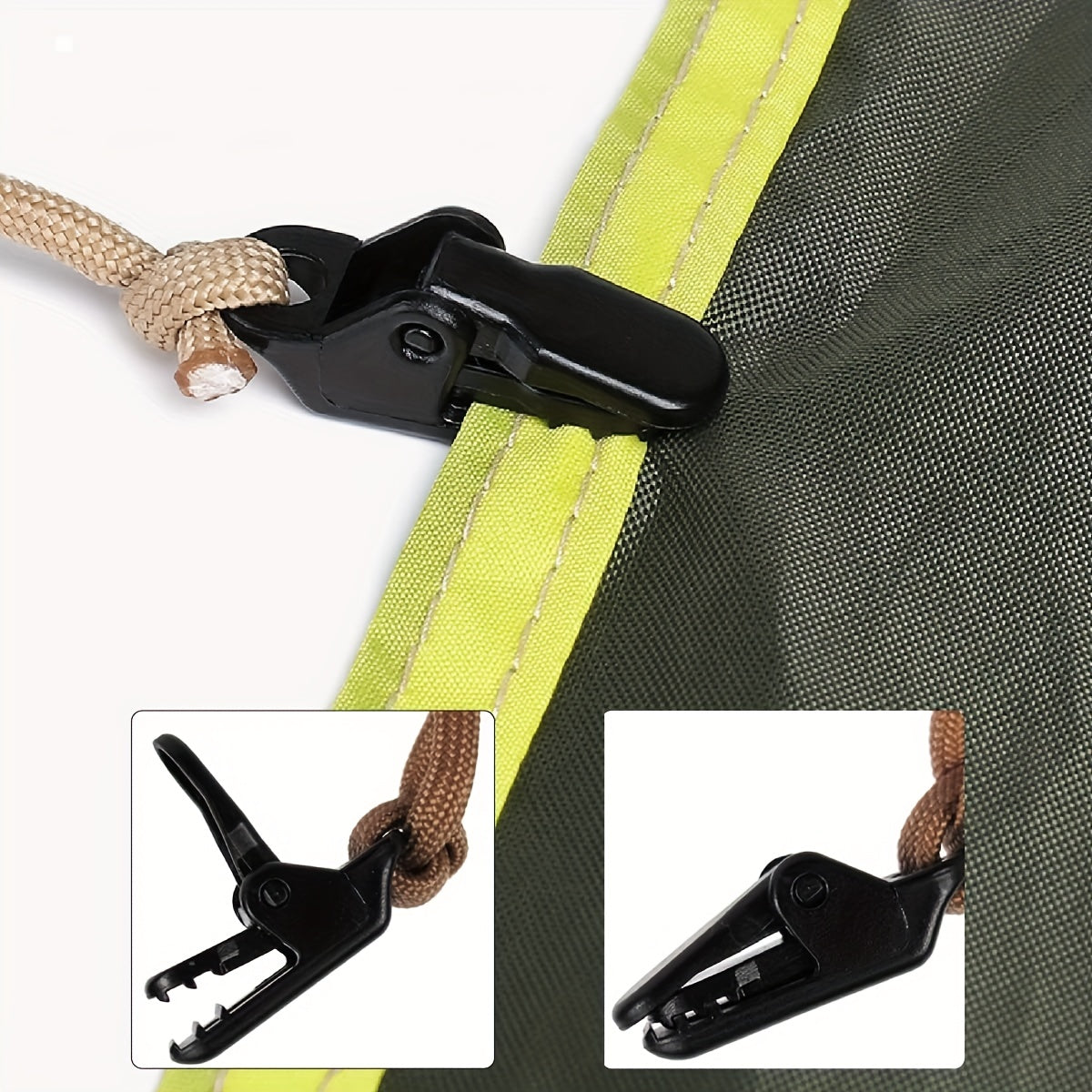 12pcs Windproof Tarp Clips for Camping and Hiking