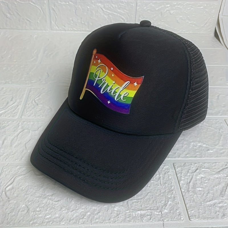 Rainbow Element Net Cap Baseball Cap for Men