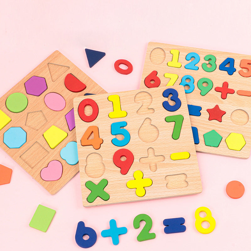 Wooden Alphabet Puzzle for Kids - Early Education Building Blocks